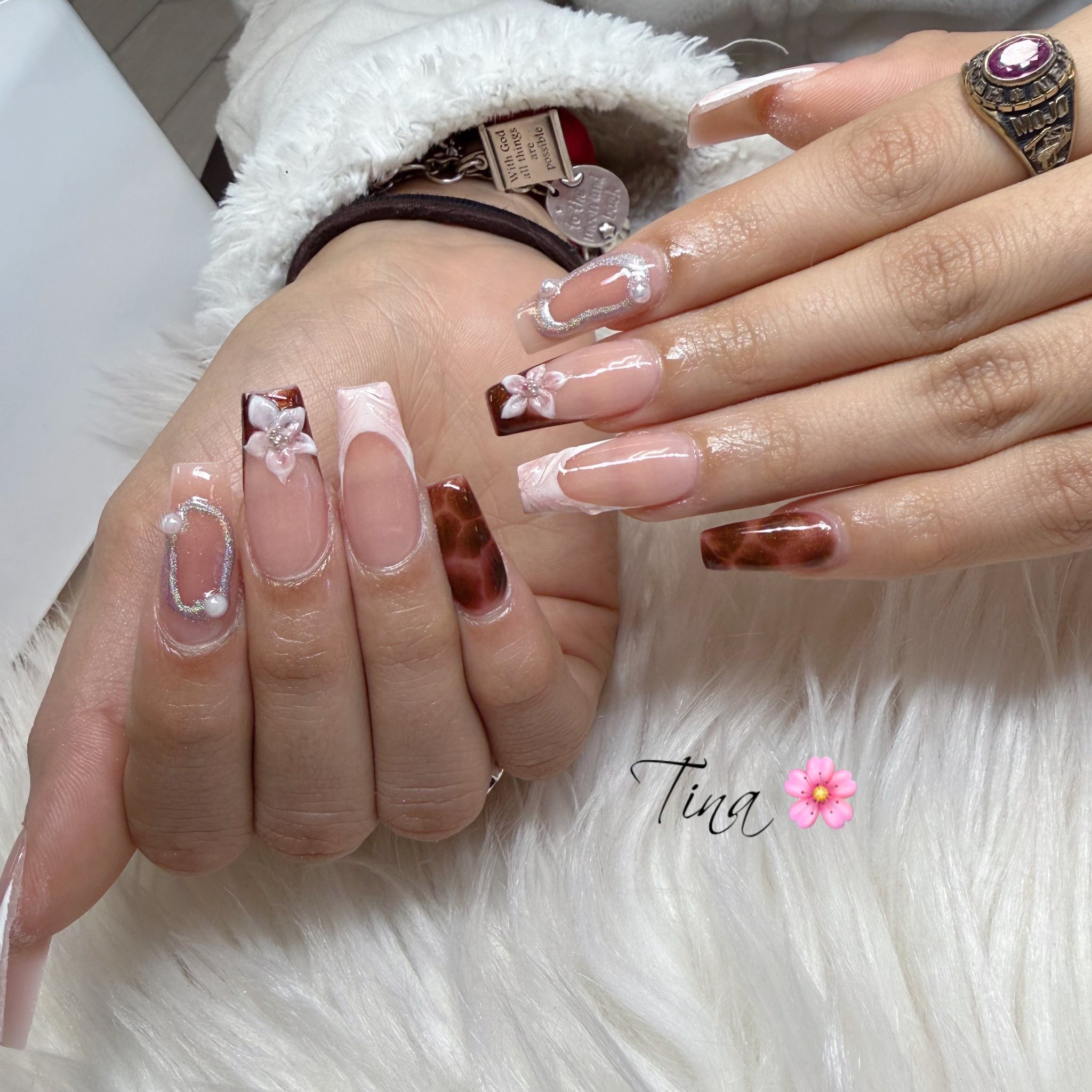 Acrylic nails at Annie's Nails & Spa in Odessa TX